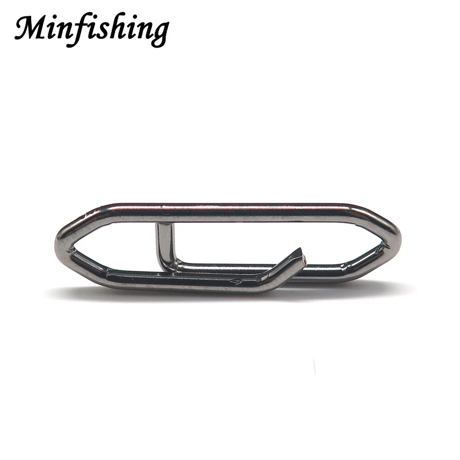 Minfishing 50 pcs Fast Hooked Lure Clips Connector Fishing Swivel Snap Fish Fishing Tackle Pesca Accessories