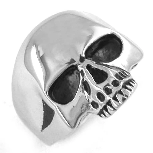 Wholesale Skull Biker Ring Stainless Steel Jewelry Classic Punk Silver Color Black Gold Biker Skull Ring Men Women Kids SWR0036
