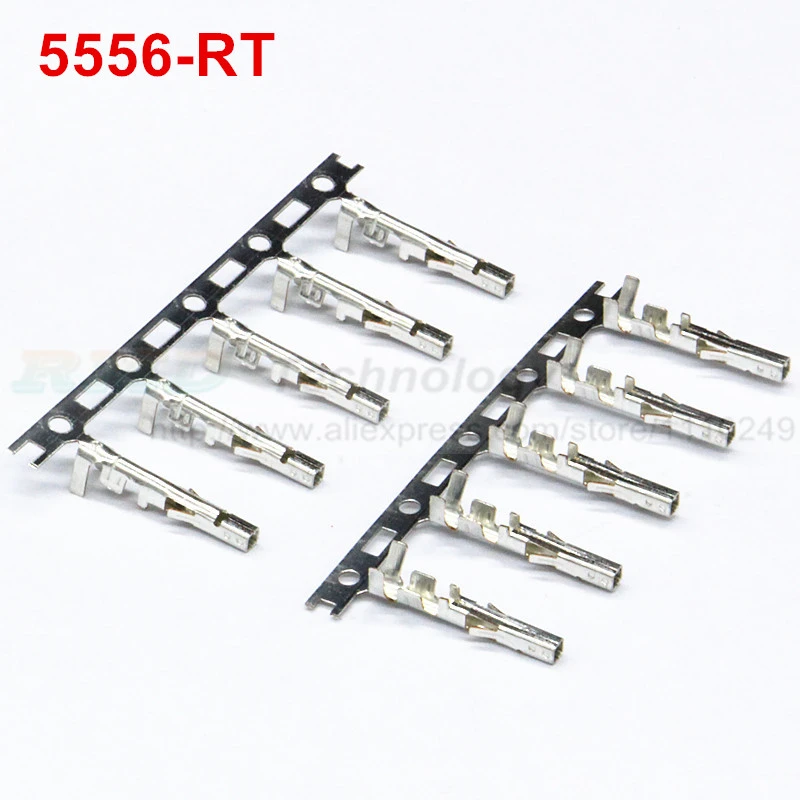 100pcs/lot Copper Crimp Terminal 5556-RT 5558-PT For Connector 5557-R 5559-P,5556 5558 metal pin for 4.2mm 5557 5559 connector