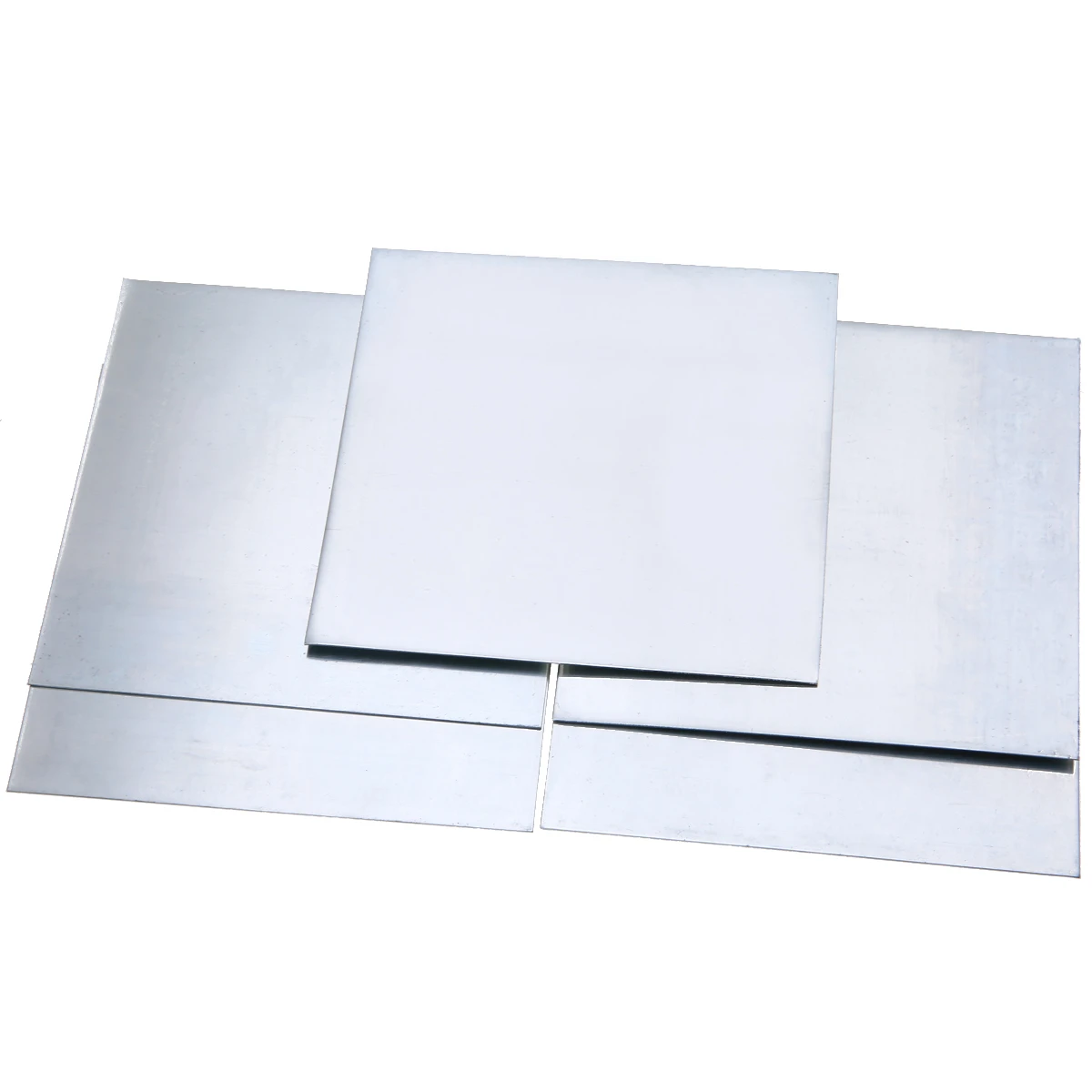 5pcs High-purity Pure Zinc Zn Sheet Plate 0.5mm Thickness Metal Foil 100mmx100mm For Power Tools