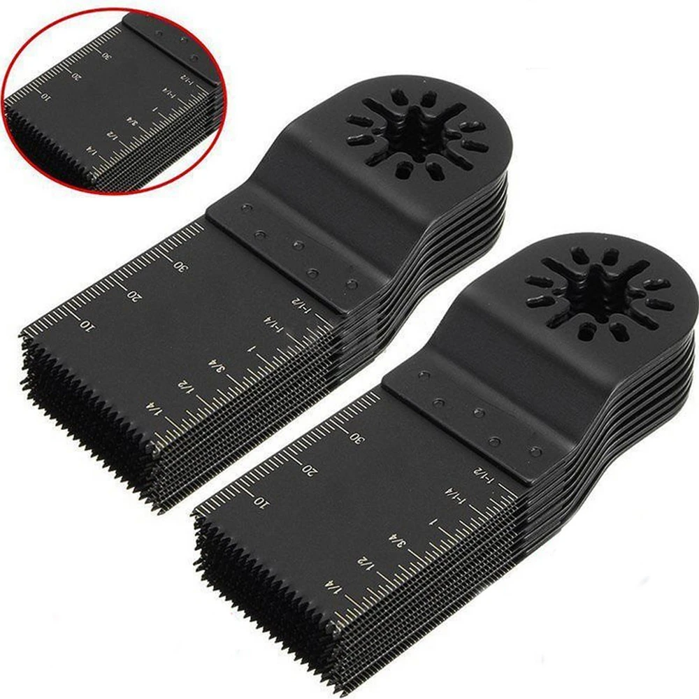 20PCS 35mm Universal HCS Oscillating Multi Tool Saw Blades for Metal Wood Cutting Multitool  Woodworking Cutter Power Tools