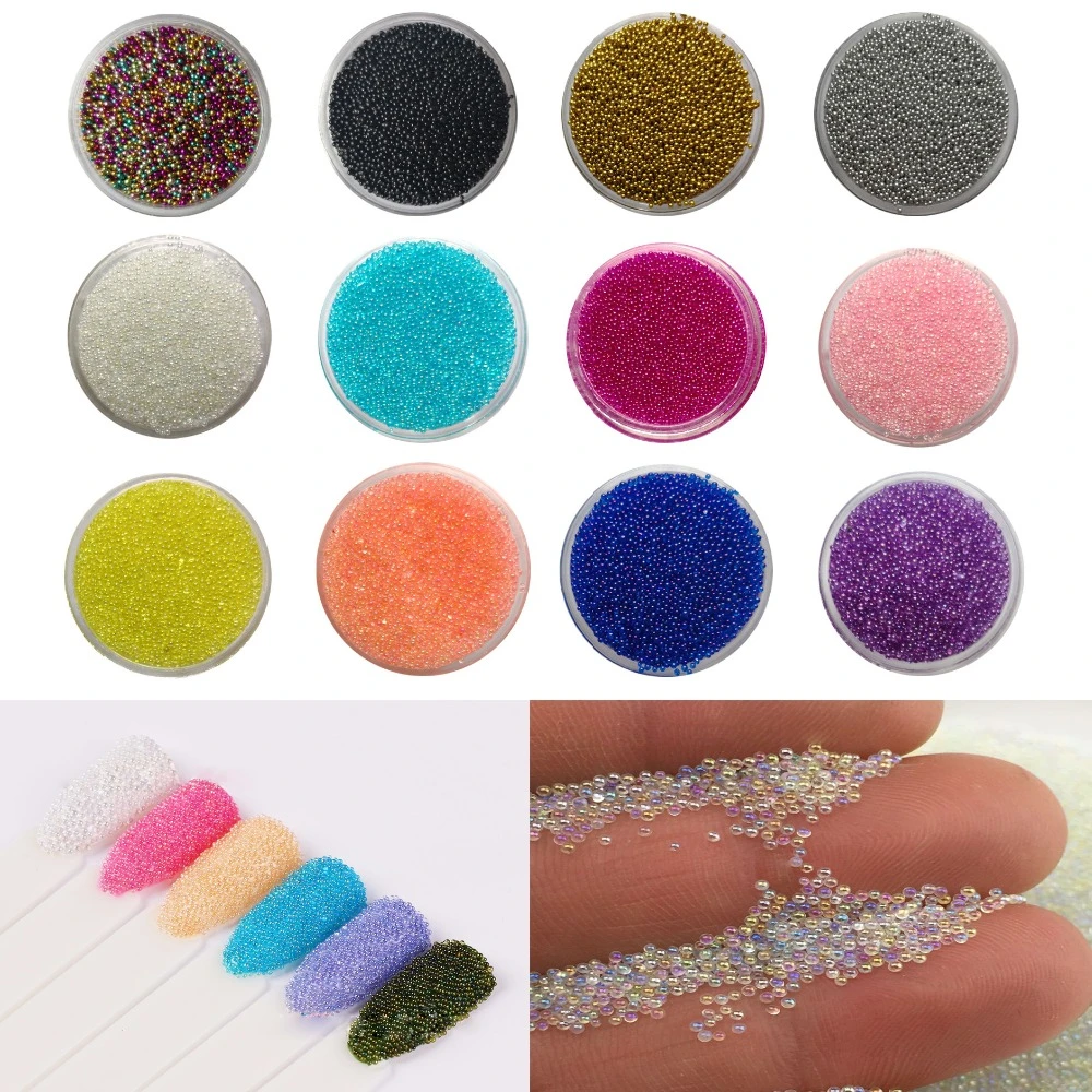 Mix 13 Colours 3g AB Crystal Caviar Micro Mini UV Gel Polish 3d Tip Nails Stud Manicure Rhinestones Nail Art Decorations