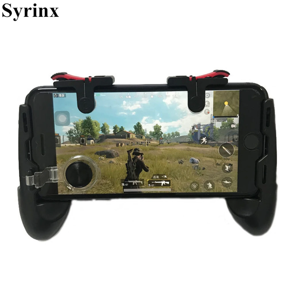 For Phone L1R1 Grip with Joystick / Trigger L1r1 Fire Buttons For iPhone 8 Android IOS Mobile Gamepad For Pubg Controller Holder