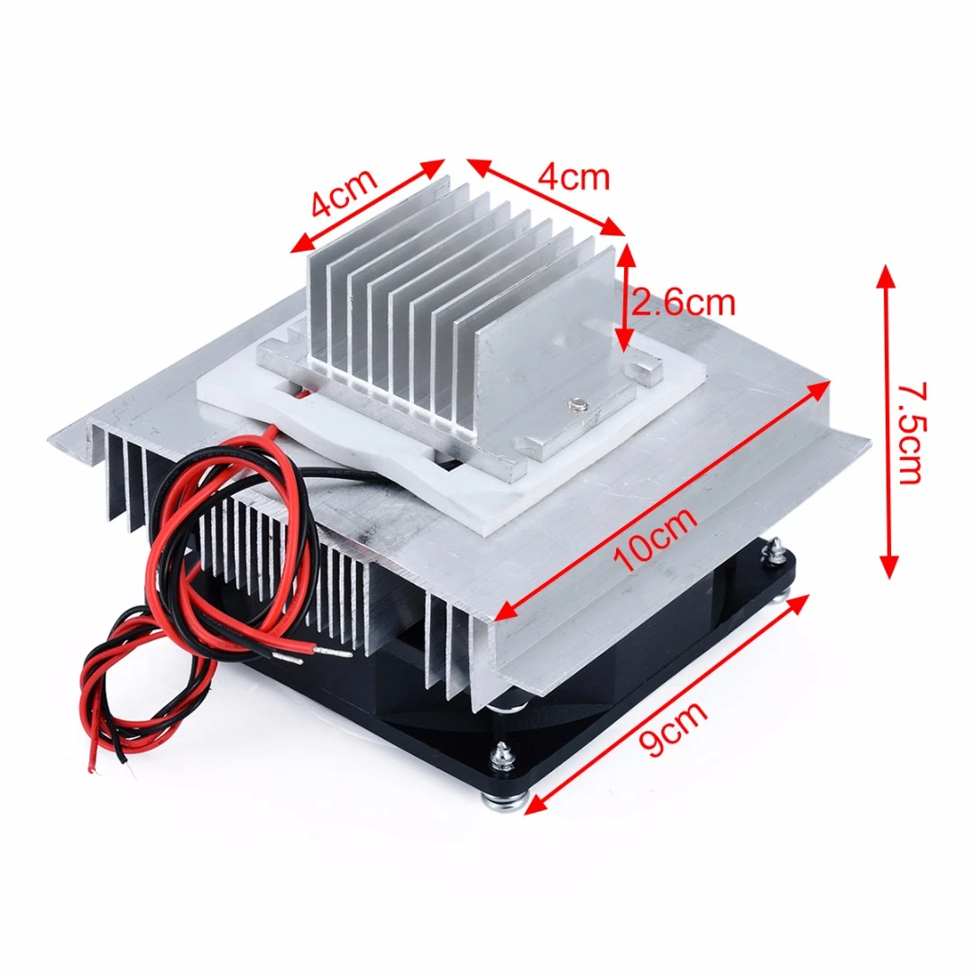 1pc Thermoelectric Peltier Refrigeration Cooler DC 12V Semiconductor Air Conditioner Cooling System DIY Kit