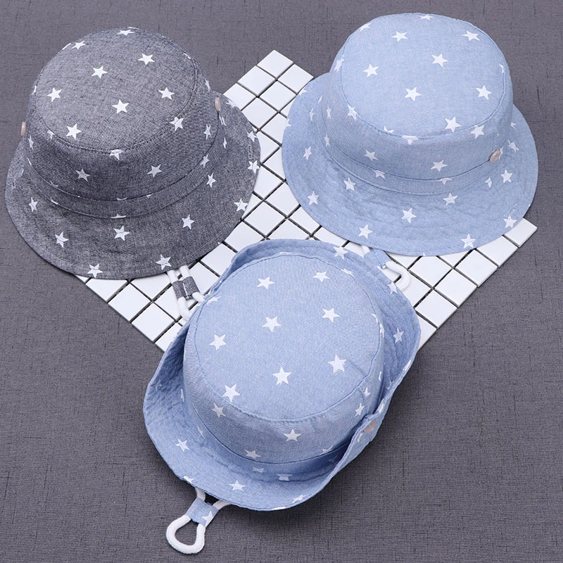 Children Summer Hats Kids Star Sun Caps For Boys And Caps New Baby Fisherman Hat 6 months to 8 years