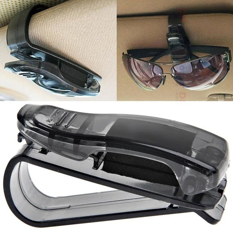 RUNDONG AUTO ACCESSORIES Glasses Case Auto Fastener Cip Car Sun Visor Sunglasses Holder Car Vehicle Auto Accessories 19May7