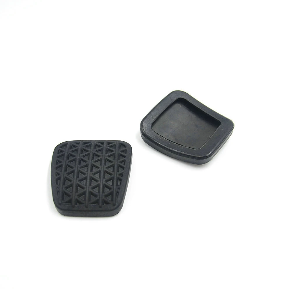 2pcs Brake Clutch Pedal Pad Rubber Cover Protective Case High Quality Black For Car Pedal Pad Rubber Covers