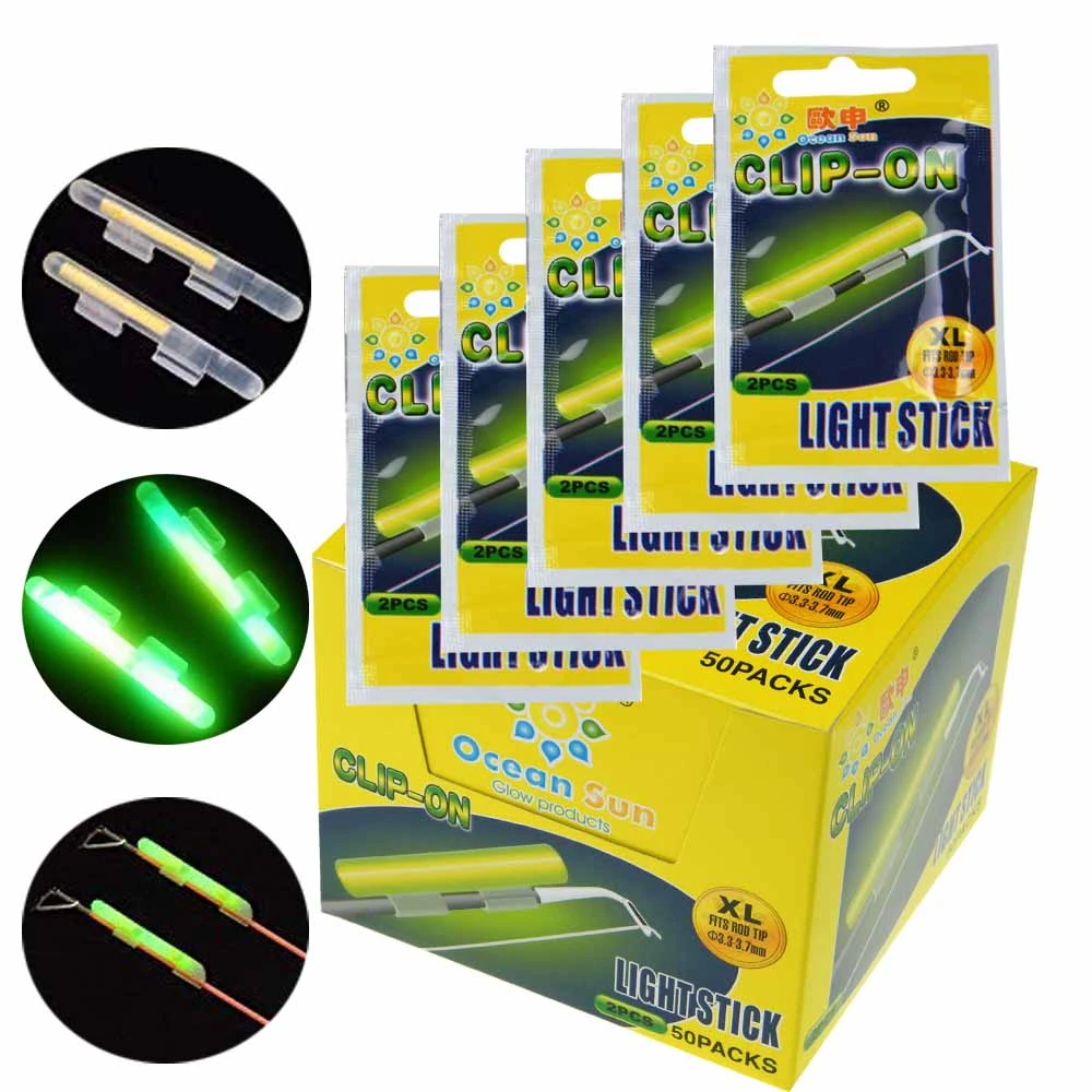 Fishing Glow Sticks Rod Tip Glow Sticks Fishing Rod Floats Glow Sticks Clip On Fishing Rod Night Fishing Fluorescent Light