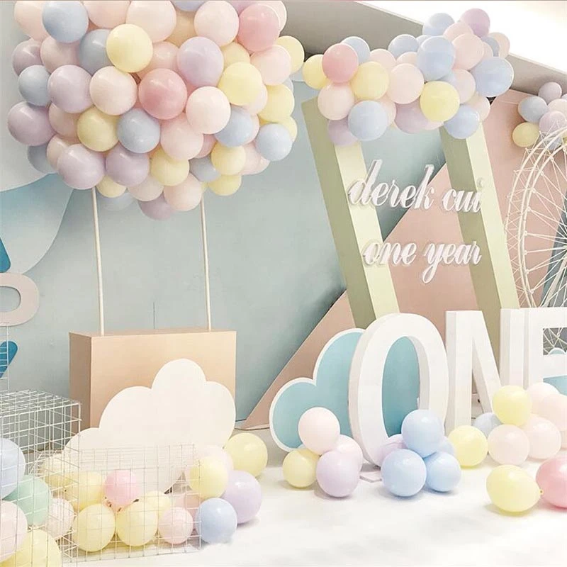 30pcs 5/12 Inch Macarons Color Pastel Candy Balloons Latex Round  Baloons Birthday Wedding kid toy Decoration Balloons