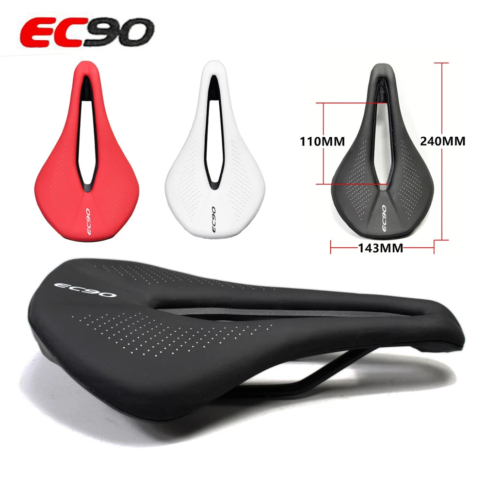 EC90 bicycle seat MTB Road Bike Saddles PU Ultralight Breathable Comfortable Seat Cushion Bike Racing Saddle Parts Components