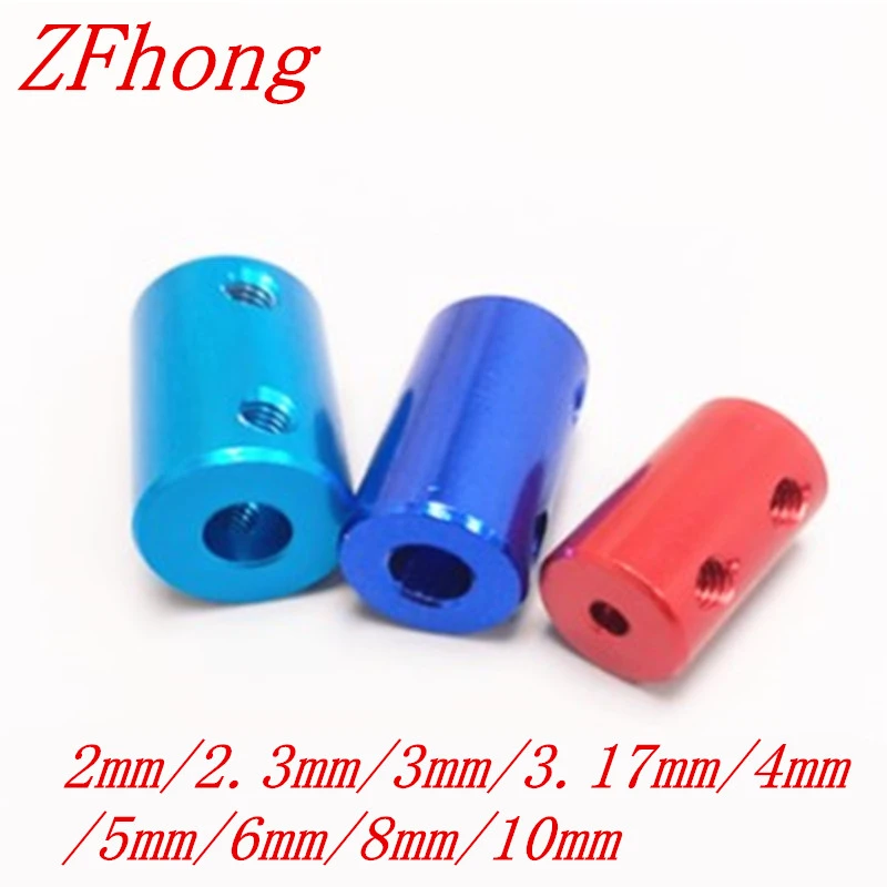 1pc Aluminum Coupling Bore 2MM 3MM 4mm 5mm 6mm 8mm 10mm 3D Printers Parts Blue Shaft Coupler Screw For Stepper Motor Accessories