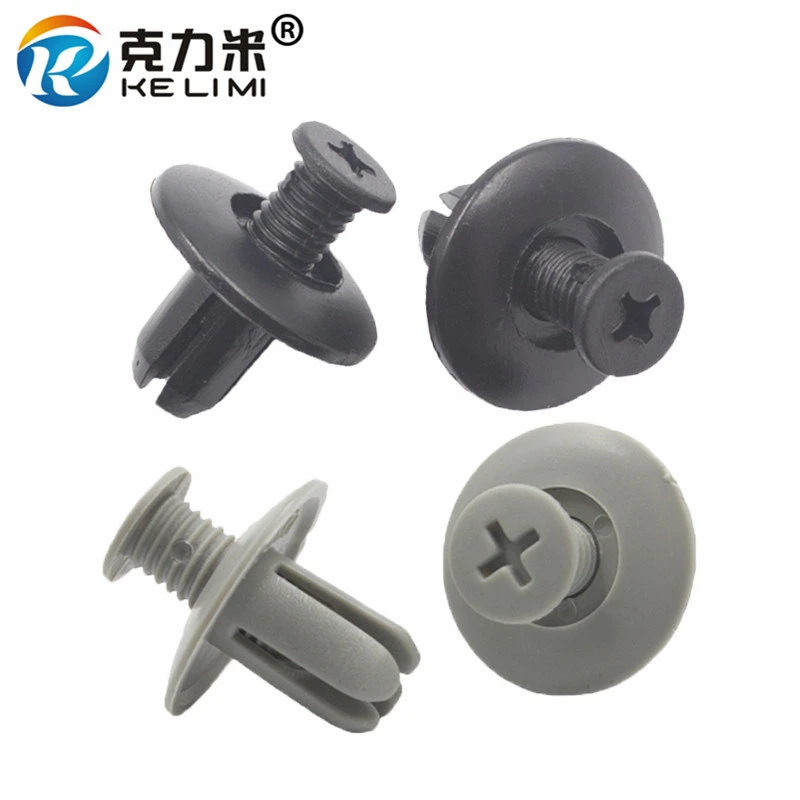 KE LI MI 30Pcs Fender Plate Trim Door Panel Plastic Screw Push-Type Expansion Rivets 8mm hole Auto Interior Clip Fastener