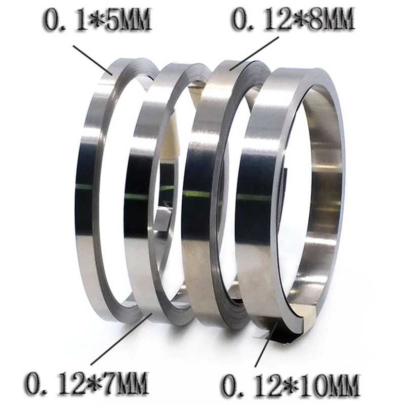 10m 0.12mm 18650 Li-ion Battery Nickel Strip Sheet Nickel Plated Steel Belt Tape Connector SPCC spot welding BMS Parts 7/8/10mm