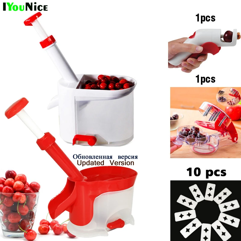 Quality Cherry Pitter Seed Remover Machine Fruit Nuclear Corer With Container Kitchen Accessories Gadgets Tool for Kitchen