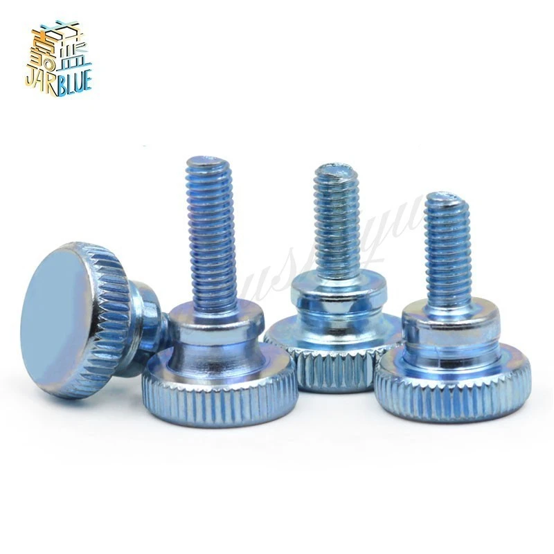 1-5pcs Din464 Gb834 M3 M4 M5 M6 M8 M10  Knurling Head Knurled Thumb Screw Hand Tighten Curtain Wall Lock Screws