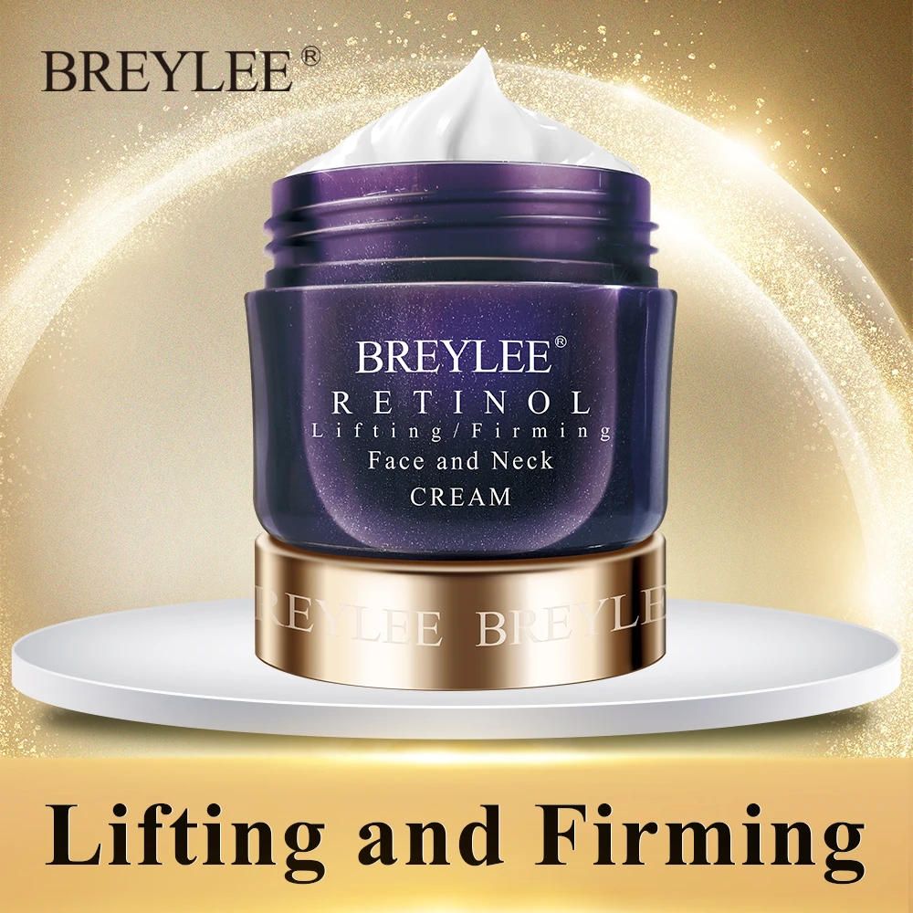 BREYLEE Retinol Firming Face Cream Lifting Neck Anti-aging Remove Wrinkles Night Day Cream Moisturizing Facial Serum Skin Care