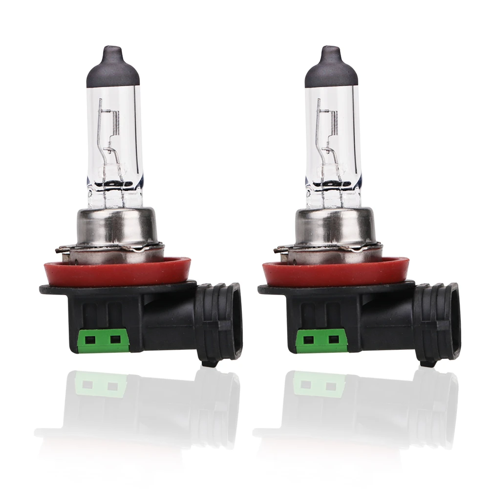 2pcs 12v 55w H11 Halogen Bulb 4300K Quartz Glass Car Fog Light Auto Lamp Halogen Headlight Bulbs White Fog Lights