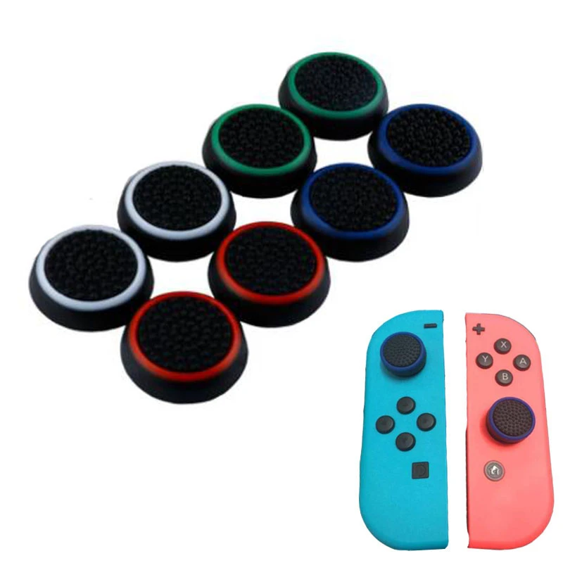 Silicone Thumb Stick Grip Cap Joypad Analog Joystick Cover Case For Nintend Switch Lite NS JoyCon Controllers Joy-Con ThumbStick