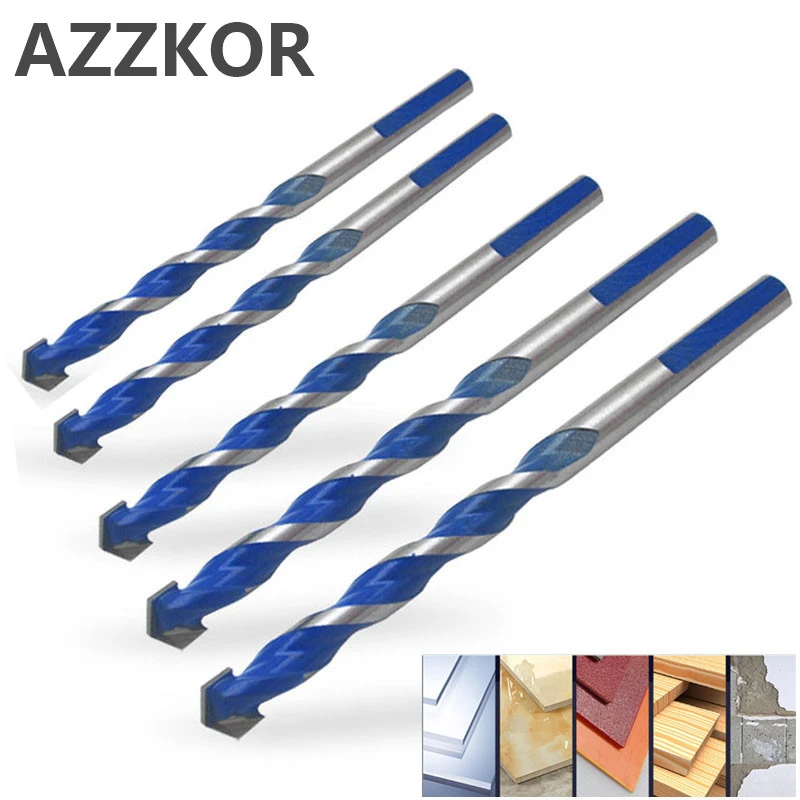 Triangle Drill Bit Tiling Cement Multi Purpose Ceramic Wall Glass Cement Hole Opener Stone Blue Cutter Nail Metal Drill 6-12mm