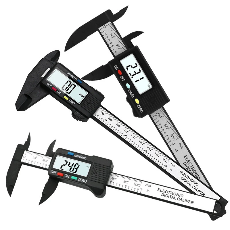 Digital Electronic Carbon Fiber Vernier Caliper Gauge Micrometer Measuring Tool