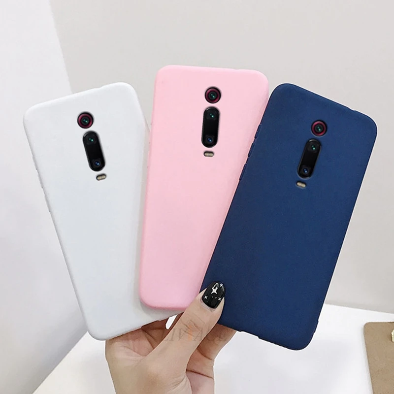 case for xiaomi mi 9t pro redmi k20 7a solid candy color silicone case for xiaomi redmi k20 pro cute tpu phone back cover coque