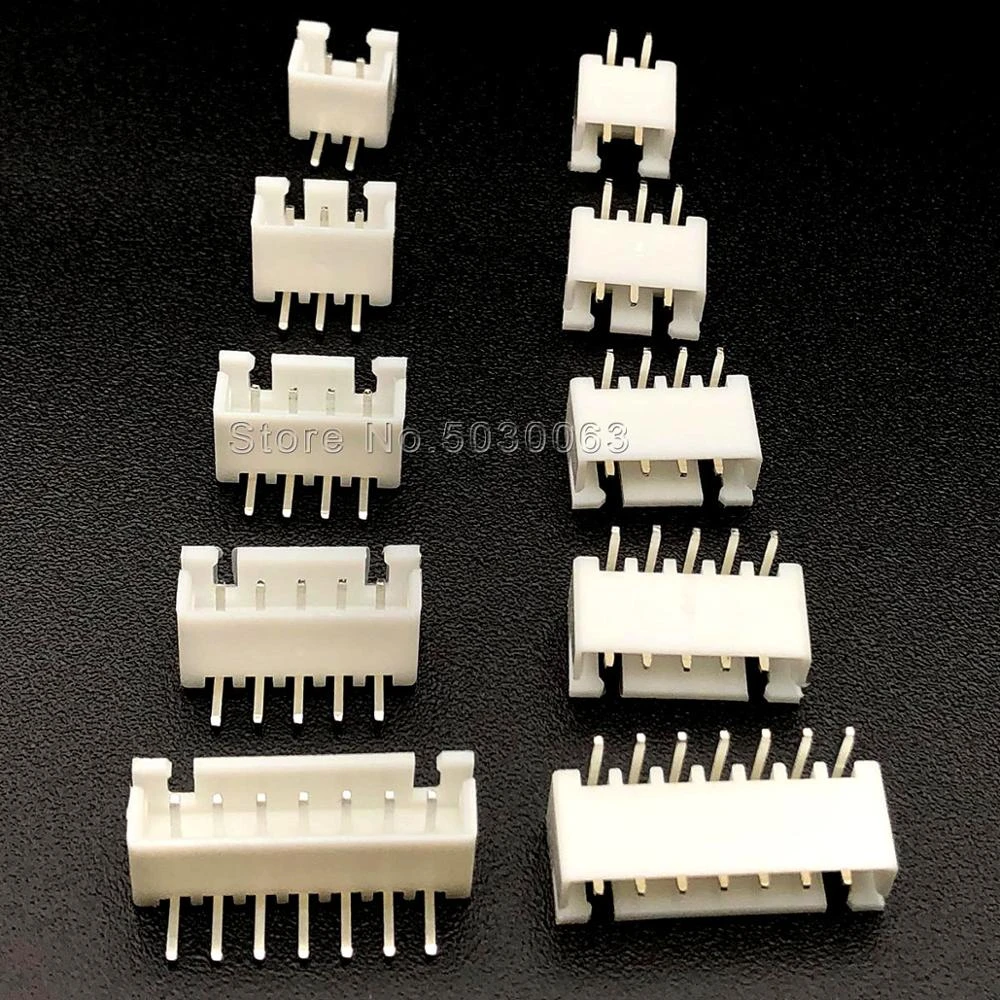 XH2.54 2/3/4/5/6/7/8/9/10/11/12/13/14/15/16pin XH-16AW Right Angle Pin Header Wire Connector 2.54mm Pitch PCB JST Car XH 2.54MM
