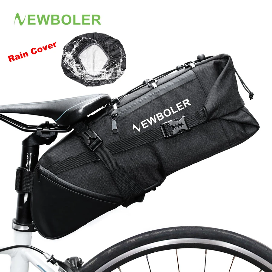 NEWBOLER Bike Bag Bicycle Saddle Bag Pannier Cycle Cycling mtb Bike Seat Bag Bags Accessories 2018 8-10L Waterproof