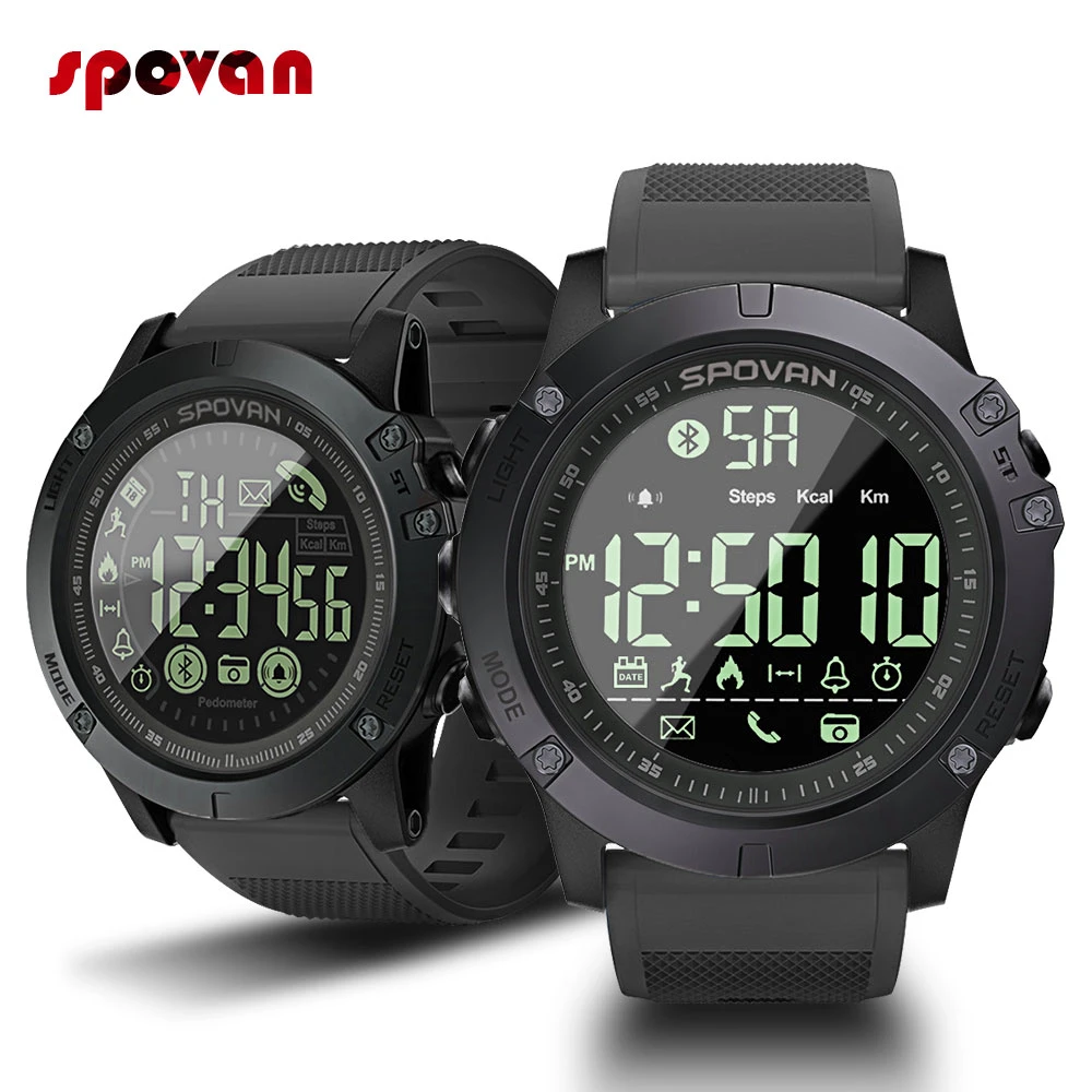 Sport Smart Watch Men Professional 5ATM Waterproof Bluetooth Call Reminder Digital Alarm Clock For iOS Android Phone