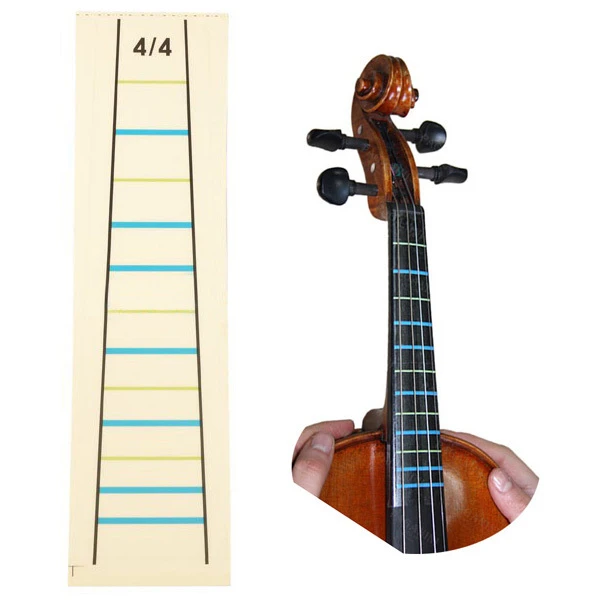 4/4 Violin Practice Fiddle Finger Guide Sticker Violino Fingerboard Fretboard Indicator Position Marker
