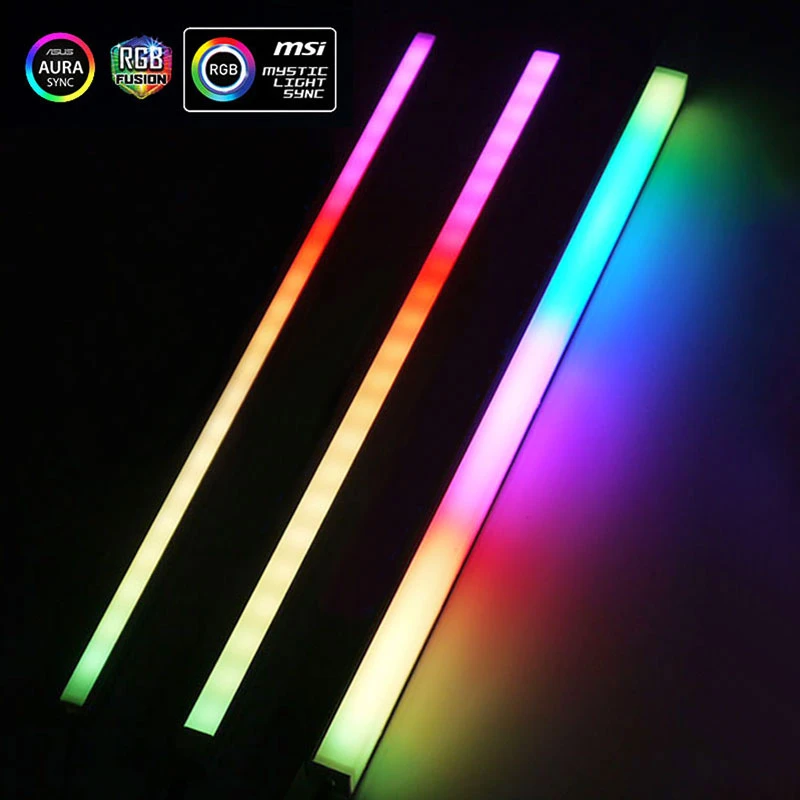 Computer 5V/3PIN Aluminum R505 Light Strip Chassis Light With Magnetic Multicolor RGB/VDG LED Pollution Color Atmosphere Lamp