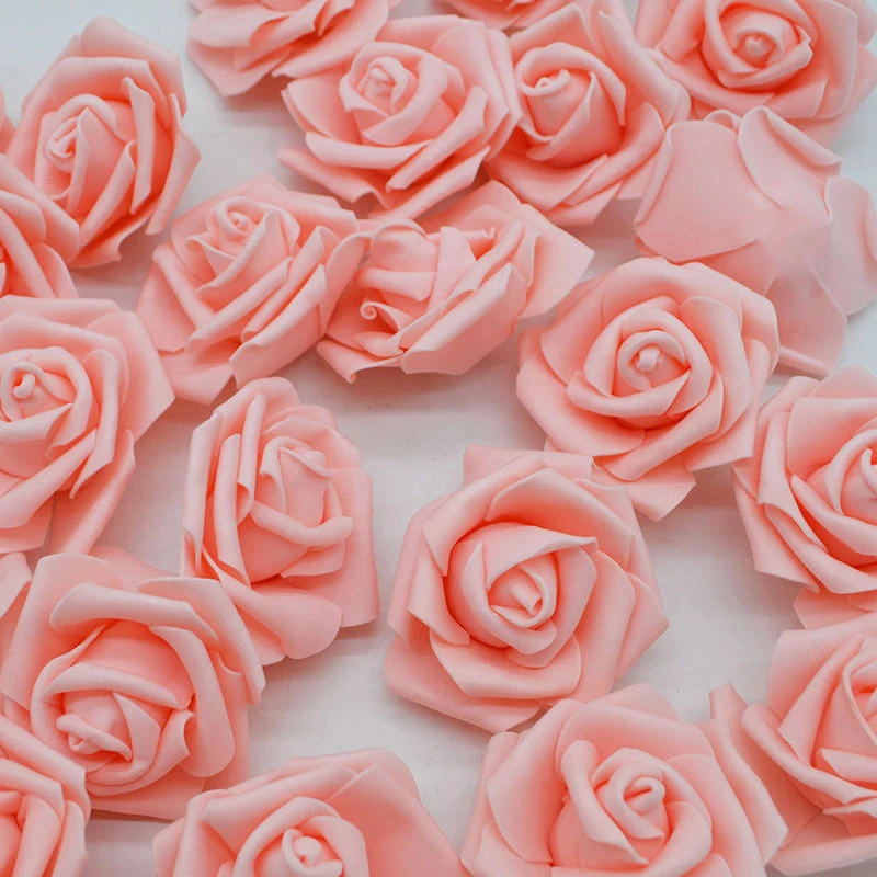 10/20pcs 6cm PE Foam Rose Flowers Artificial Flowers For Home Wedding Deco Bride Bouquet Scrapbooking DIY Birthday Gift Supplies