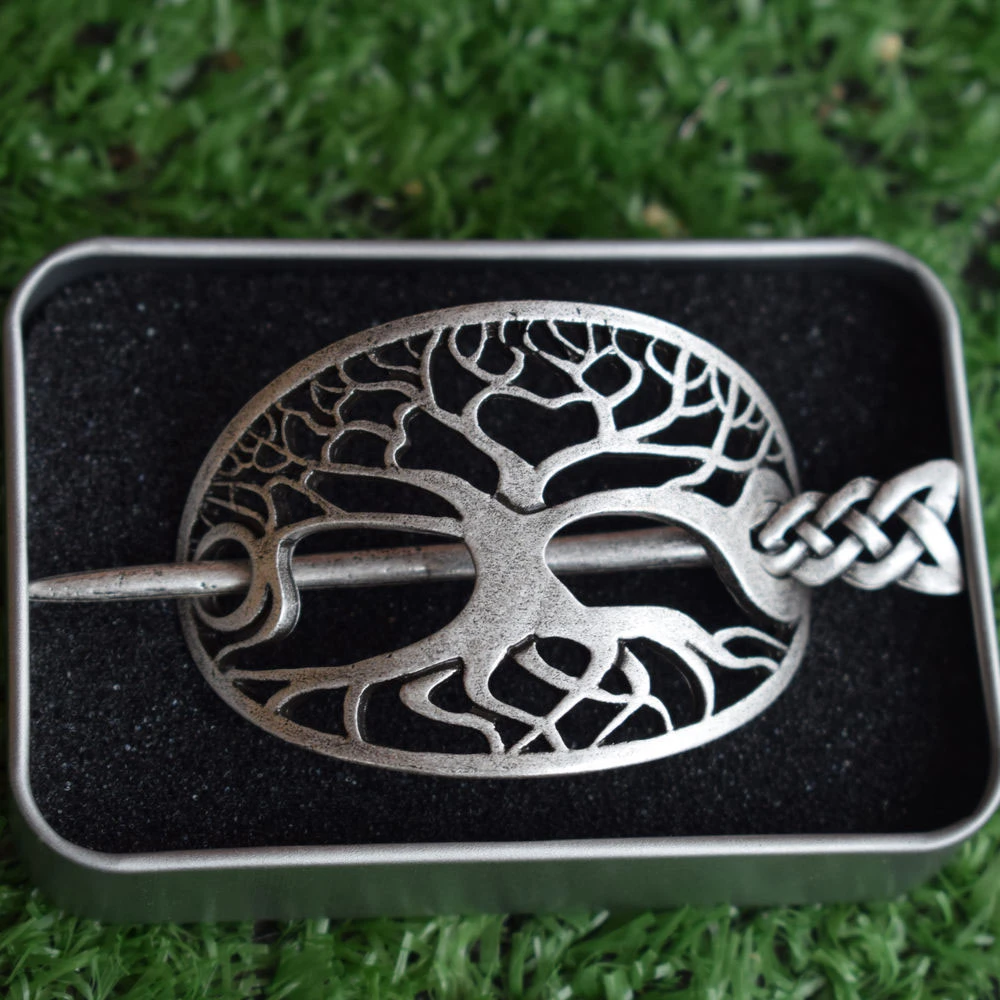 4.9*7cm wicca Viking tree of life Hairpins Hair Clips Stick Slide Accessories gift for her