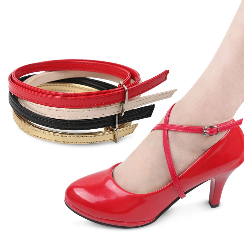 High Quality Cross Ankle Straps Adjustable For High Heel Shoes Bands Shoelace Belt 58CM Wedding Outside Universal