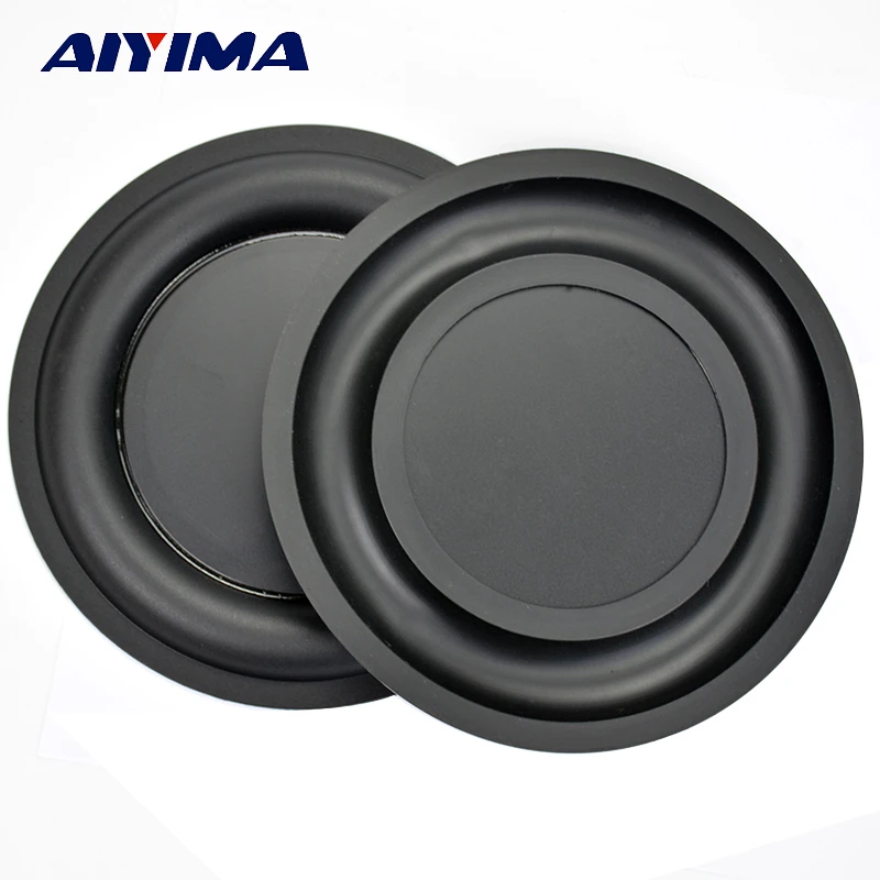 AIYIMA 2Pcs 6.5Inch Strengthen Bass Vibration Plate Membrane Passive Radiator Vibrating Diaphragm Speaker Bass Radiator