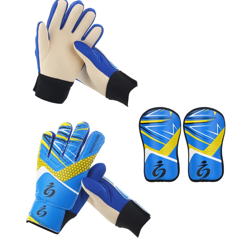 Kid's soccer goalkeeper gloves guantes de portero for children 5-16 years old soft goalkeeper gloves children riding scooters sp