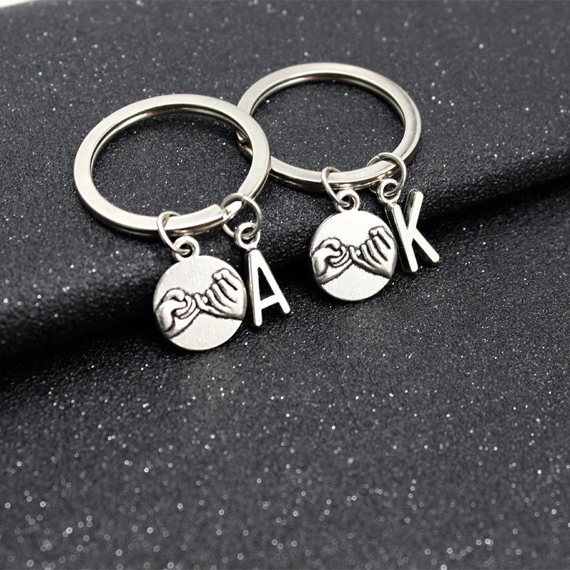 26-letter Hand-held Key Chain Parent-child Family To keychain Friendship Agreement Sisters Keychain Couple Keychain