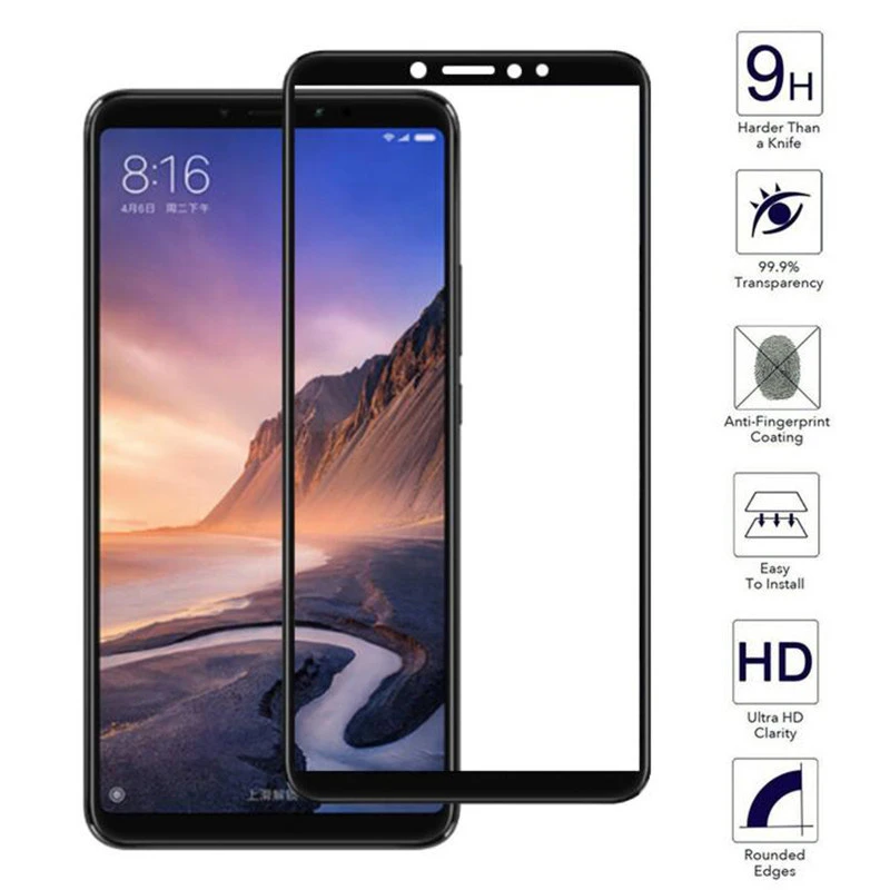 3D Full Cover Tempered Glass For Xiaomi Mi Max 1 2 3 / MiMax MIMax2 Max2 Max3 MIMax3 9H Screen Protector Protective Film