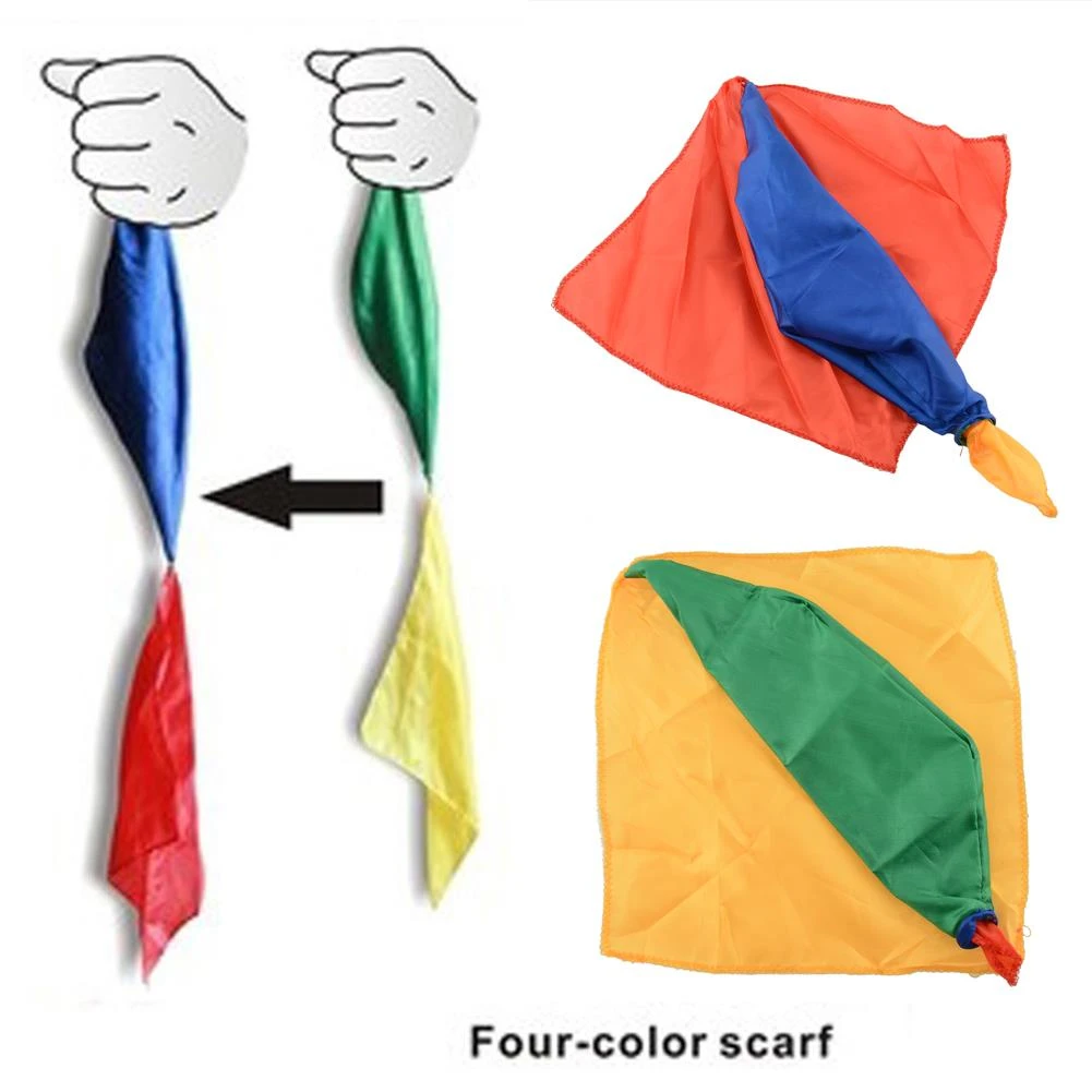 Change Color Silk Scarf For Magic Trick By Mr. Magic Joke Props Tools Toys Gift Randomly