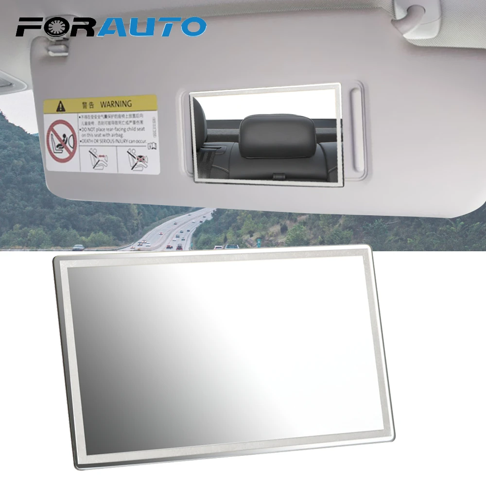 FORAUTO Car Interior Mirror Portable Car Makeup Mirror Auto Sun-Shading Visor HD Mirrors Universal Car-styling Car Accessories