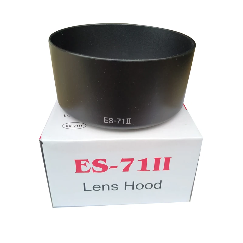 1pcs es-71II lens hood with pack box 58mm for canon 550d 650d 70d 60d 1100d 5d 5d ii 5d iii 6d 7d 7d ii ef 50mm f/1.4 usm lens