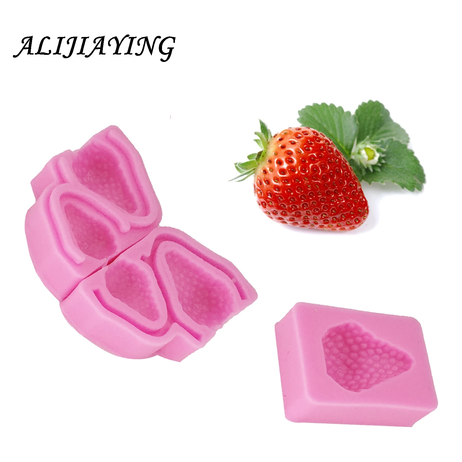 Fruit Strawberry Cake Silicone Mold Fondant Sugarcraft Mould Kitchen Baking & Pastry Tools D1206