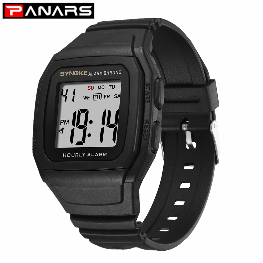 PANARS Men's 9023 Sport Watch With Black Band Electronic Watch Men Waterproof & Shock Lowest Price Casual Watch Men's Gift