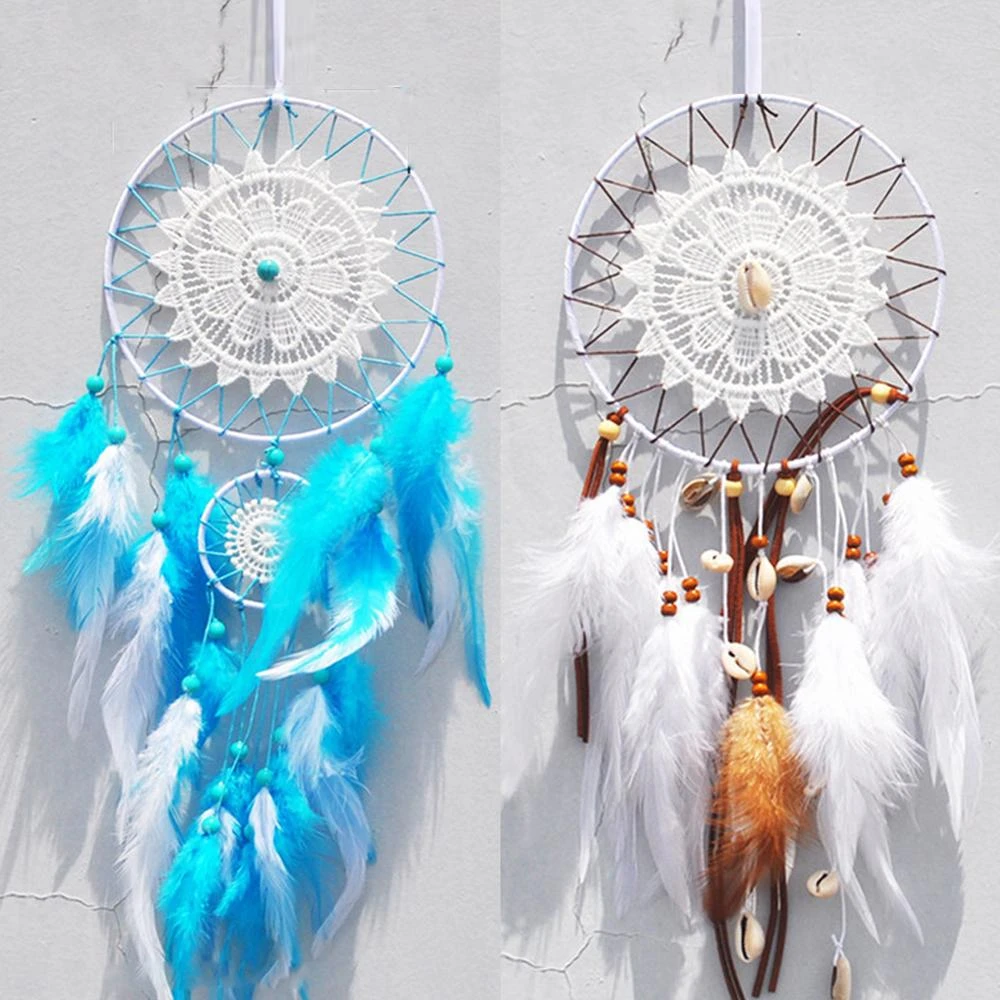 nordic dream catcher room decoration white shell dream catcher girls room decor wedding decoration  gift for girls for women