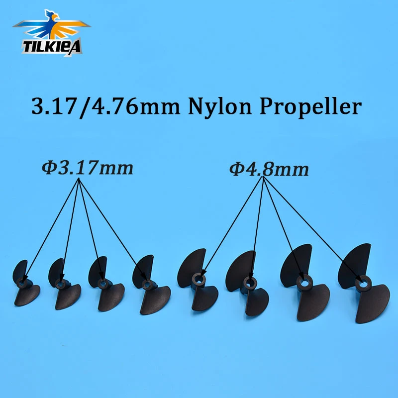 Rc Boat Two Blades Paddle 2 Blades Nylon Boat Propeller High Strength Screw D27/30/32/35/38/40/45/47mm