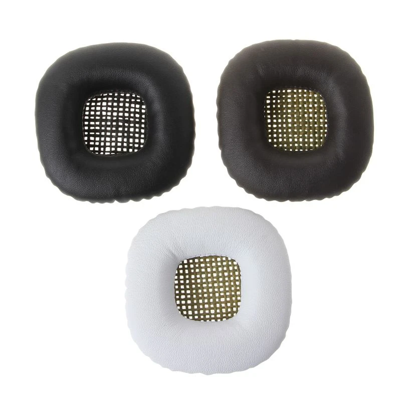 1Pair Replacement Leather Sponge Ear Pads Earmuffs Cushion Protector for Marshall Major I II Headphone Headsets