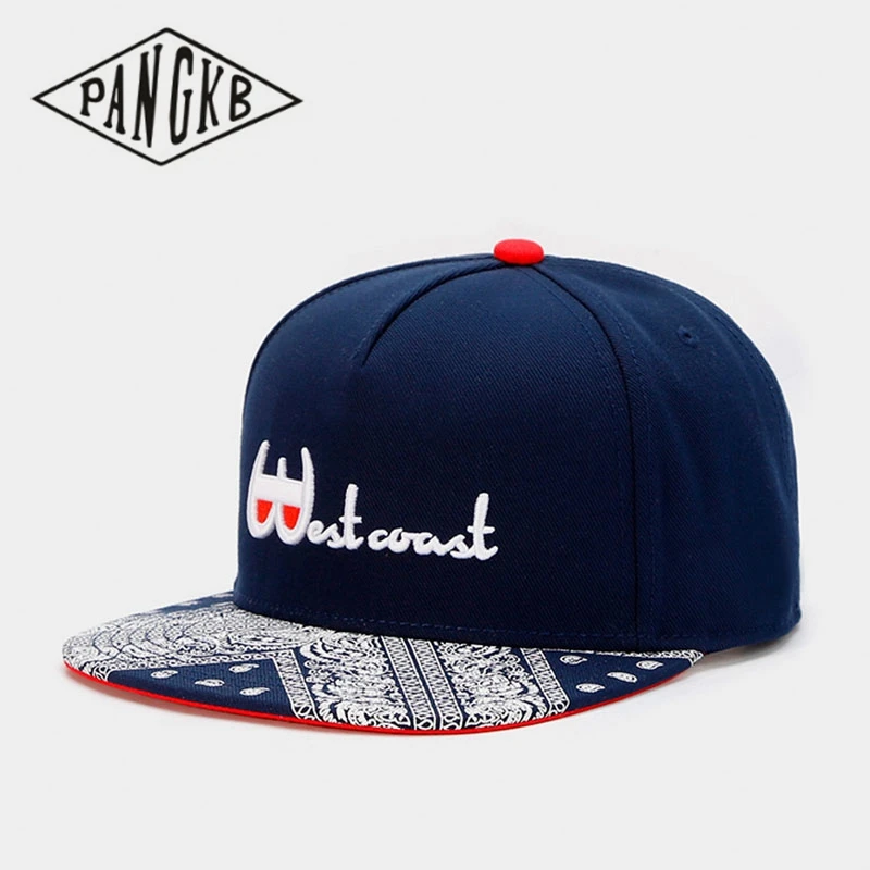 PANGKB Brand WESTCOAST CAP navy Hip-Hop parkour sports snapback hat for men women adult outdoor casual sun baseball cap
