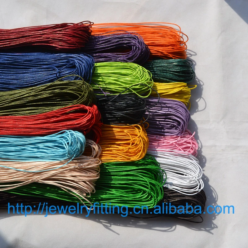 DIY Jewelry Wire Handcraft Accessories Wholesale 10M Waxed Cotton Beading Cord Rope 1mm Bracelet And Necklace Finding 27 colors