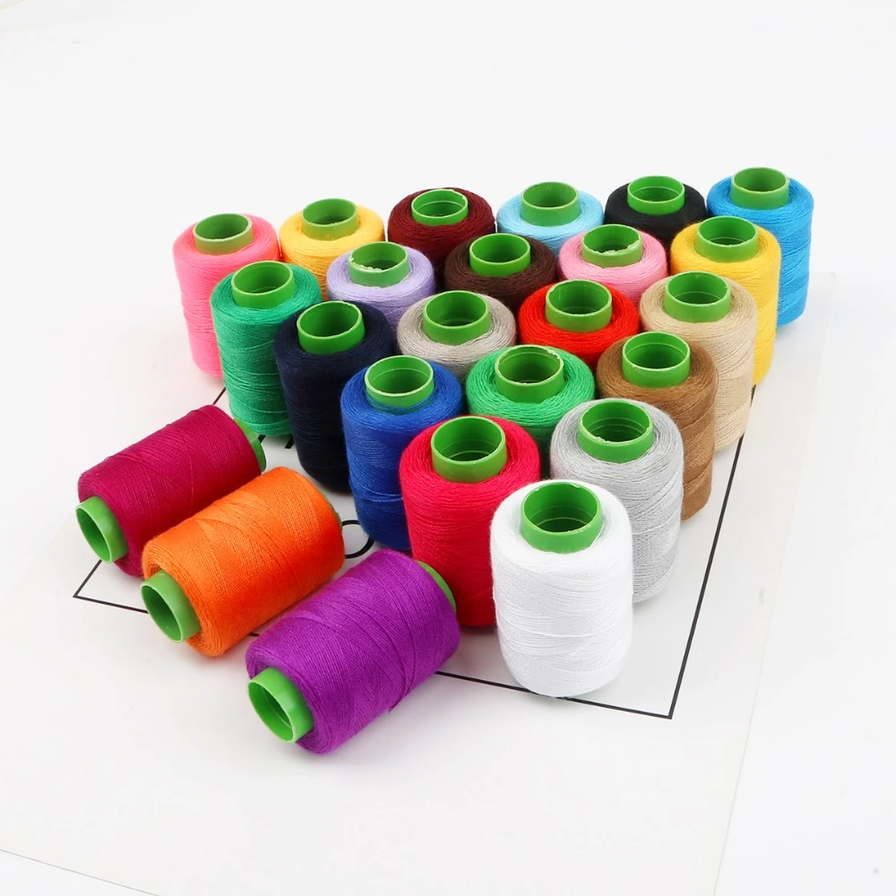 Sewing Thread Machine Embroidery Thread High Tenacity Hand Sewing Threads Multi-Color Cotton Craft Patch Steering-wheel Supplies