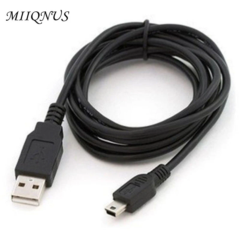 1 pcs 80/100 cm Length Black USB 2.0 A Male to Mini USB B Male Cable Adapter 5P OTG V3 Port Adapter Usb Extension Charging Cable