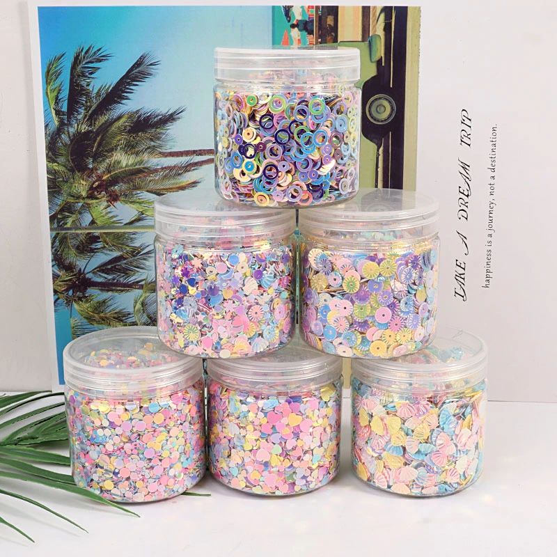 New!!! 60g/Pack Box Packing Sequin Mix Macaroon Color DIY Sequins For Craft Cekiny Nail Paillettes lentejuelas Home Decor Filler